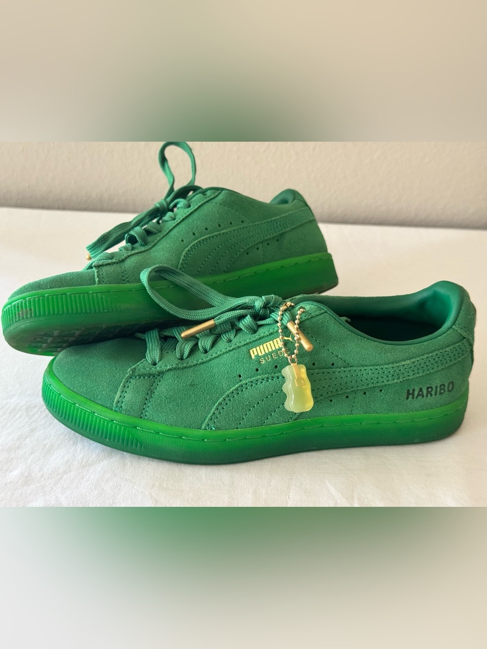 PUMA Suede x HARIBO Gummy Bears Sneakers - Amazon Green - Youth size 5C